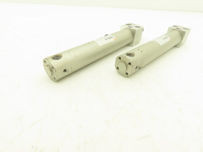 SMC CDG1RN20-100 Pneumatic Air Cylinder 20mm Bore 100mm Stroke 145psi Lot of 2