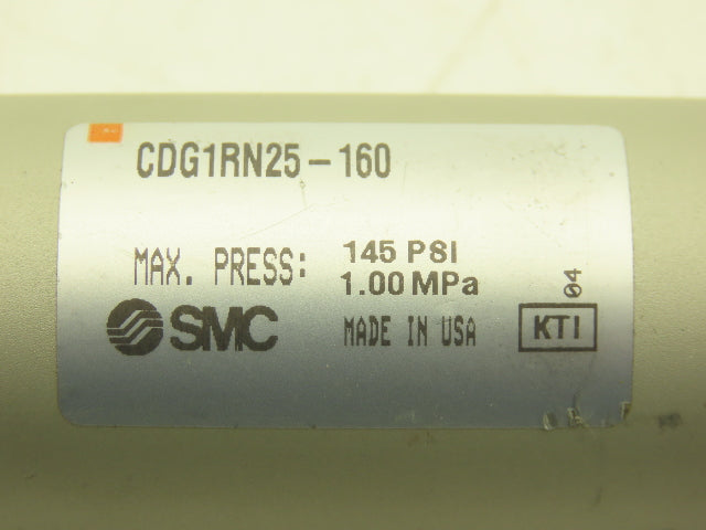 SMC CDG1RN25-160 Pneumatic Air Cylinder 25mm Bore 160mm Stroke 145psi
