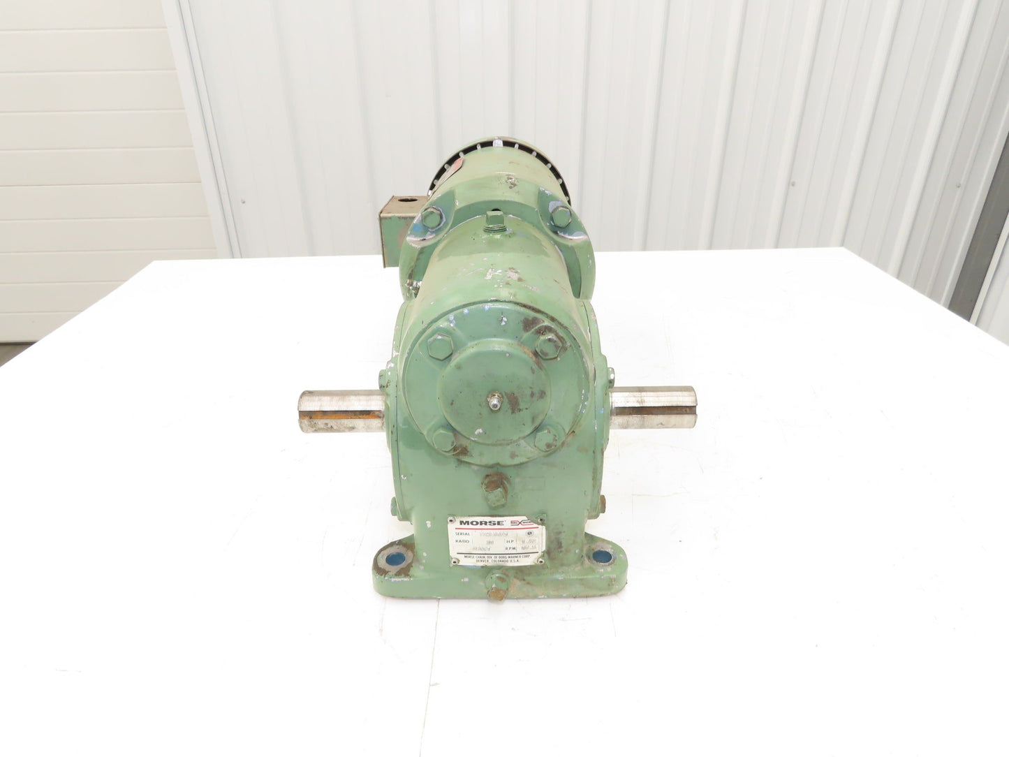 Dayton 3N266 Gearmotor 20:1 Morse Reducer 2Hp 86rpm Dual Output 230/460V 3PH 56C