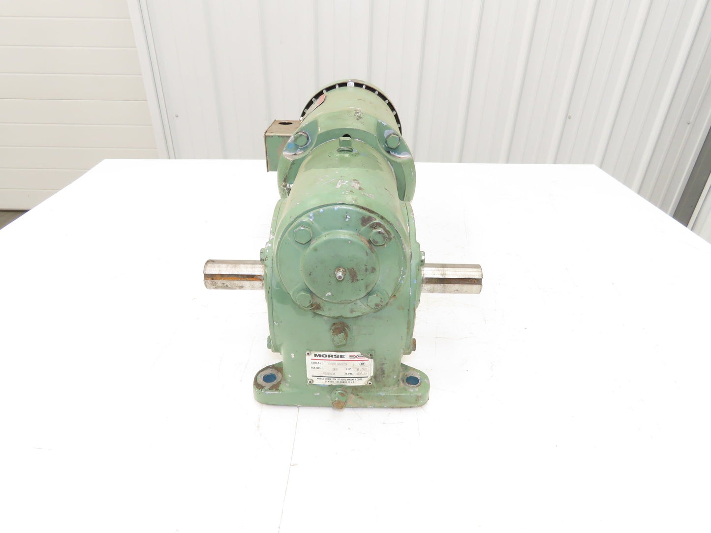 Dayton 3N266 Gearmotor 20:1 Morse Reducer 2Hp 86rpm Dual Output 230/460V 3PH 56C