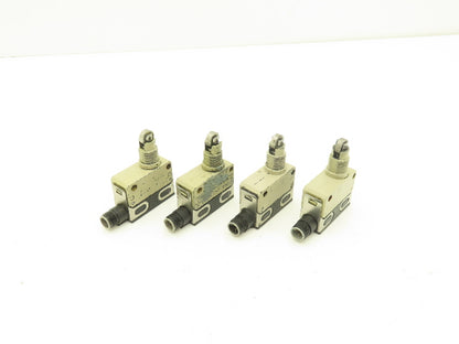Omron D4E-1A10N Slim Compact Limit Switch Roller Plunger 0.5A 30VDC Lot of 4