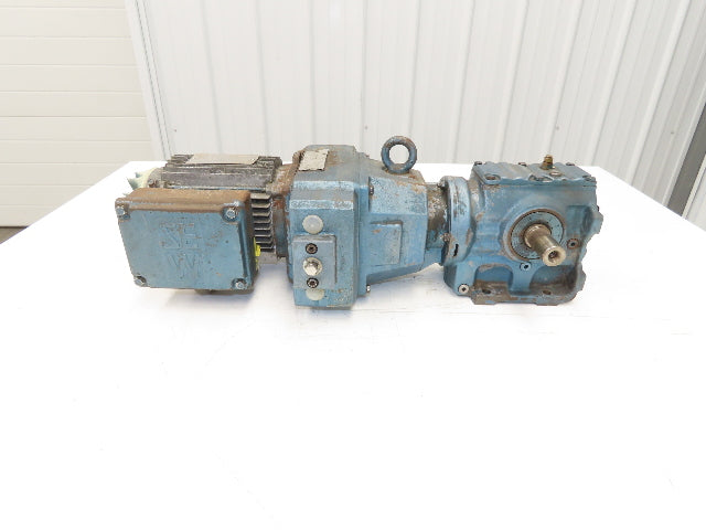 Sew Eurodrive S47D16DT80N4 Variable Gearmotor 17.62 Ratio 1Hp 24-96rpm 230/460V