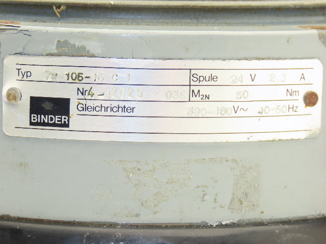 Binder 32 234 28H00 52 72 105-16 C 1 Electromagnetic Brake For Servo Motor 24V
