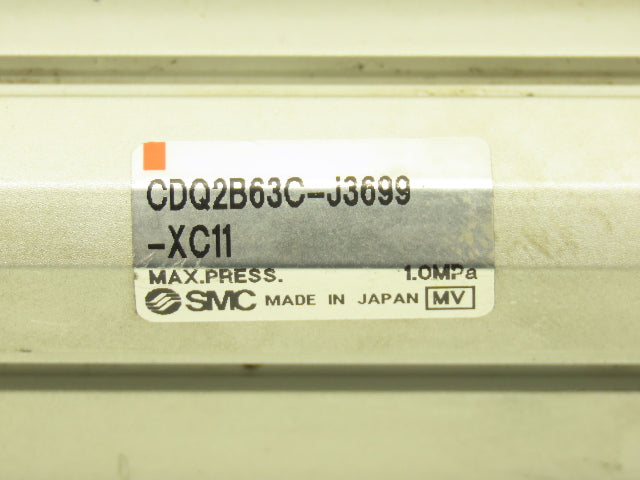 SMC CDQ2B63C-J3699XC11 Two Stage Pneumatic Cylinder 63mm Bore 30mm Stroke 145psi