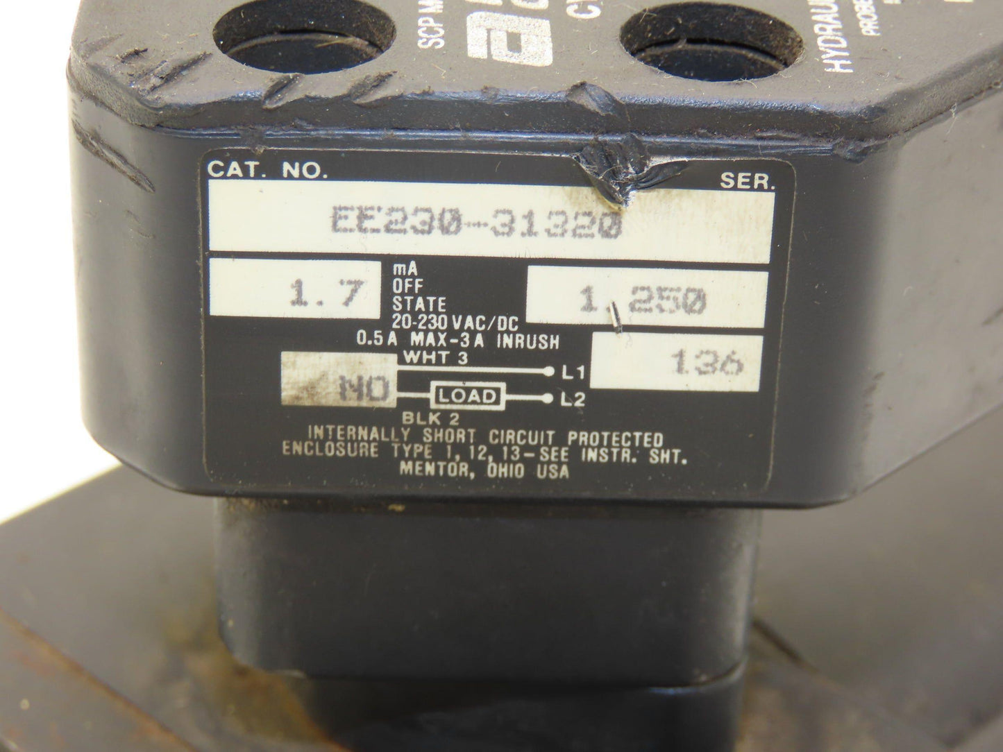 Parker Pneumatic Air Cylinder 2.5" Bore 8" Stroke 250psi Head Proximity Sensing