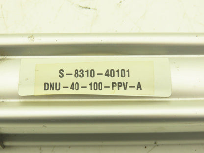 Festo DNU-40-100-PPV-A Pneumatic Air Cylinder 40mm Bore 100mm Stroke 180psi