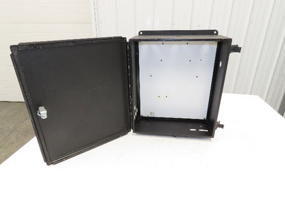 Electrical Enclosure 16x14x6" Wall Mount Back Plate Black Powercoated