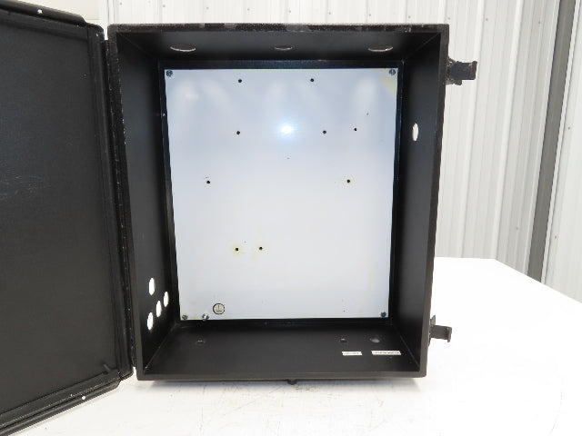 Electrical Enclosure 16x14x6" Wall Mount Back Plate Black Powercoated