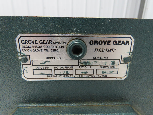 Grove Gear BM226-2 Flexaline Gearbox 30:1 Reducer 1.65Hp 58rpm LH Output 56C