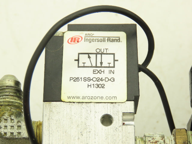 05R113AD P251SS-O24-D-G Regulator Gauge Solenoid Valve 125 psi 175°F Lot of 4