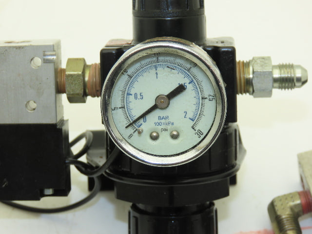 05R113AD P251SS-O24-D-G Regulator Gauge Solenoid Valve 125 psi 175°F Lot of 4