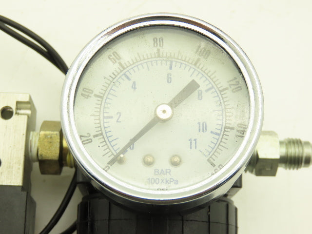 05R113AD P251SS-O24-D-G Regulator Gauge Solenoid Valve 125 psi 175°F Lot of 4