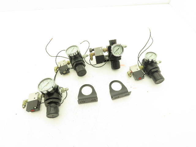 05R113AD P251SS-O24-D-G Regulator Gauge Solenoid Valve 125 psi 175°F Lot of 4