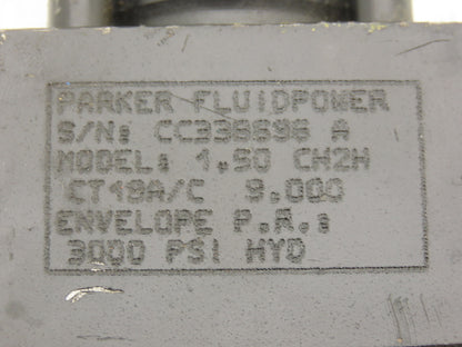 Parker CH2HCT19A/C Hydraulic Cylinder 1.5" Bore 9" Stroke 3000psi