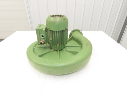 D4 Centrifugal Blower 406 CFM 3/4Hp 3410rpm 230/460V 3Ph 5-1/4" Outlet Flange