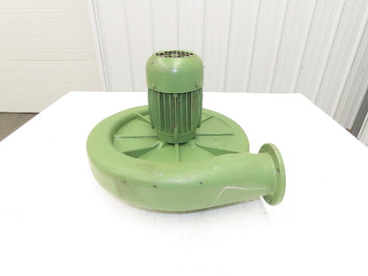 D4 Centrifugal Blower 406 CFM 3/4Hp 3410rpm 230/460V 3Ph 5-1/4" Outlet Flange