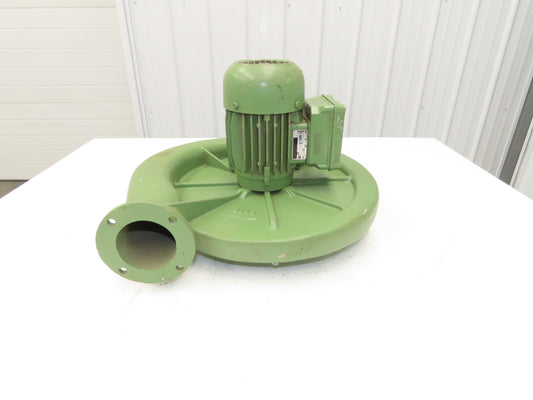 D4 Centrifugal Blower 406 CFM 3/4Hp 3410rpm 230/460V 3Ph 5-1/4" Outlet Flange