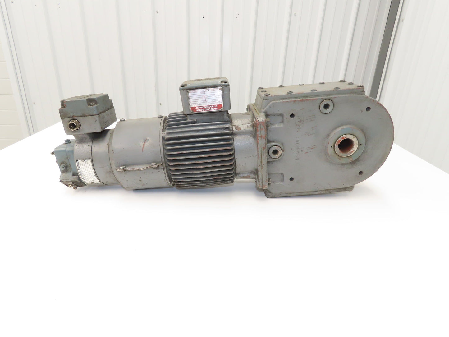 Bauer NPK830CFG00-111/200T-B-S Brake Gearmotor 165rpm 18:1 750W 85V w/Tacho