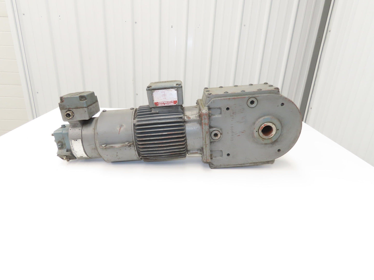 Bauer NPK830CFG00-111/200T-B-S Brake Gearmotor 165rpm 18:1 750W 85V w/Tacho