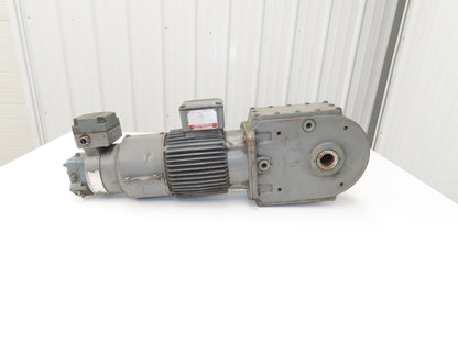 Bauer NPK830CFG00-111/200T-B-S Brake Gearmotor 165rpm 18:1 750W 85V w/Tacho