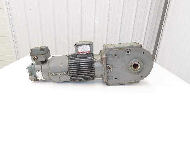 Bauer NPK830CFG00-111/200T-B-S Brake Gearmotor 165rpm 18:1 750W 85V w/Tacho