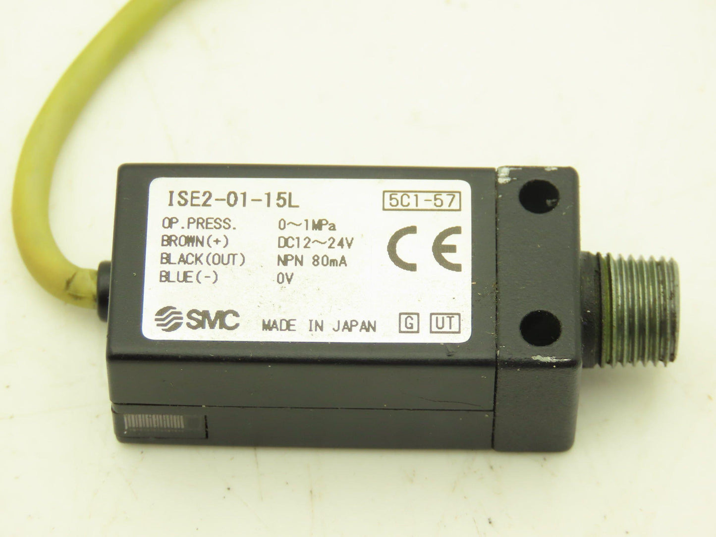 SMC ISE2-01-15L Pressure Switch 12-24VDC 1/8" NPT 0-1Mpa 0-145psi