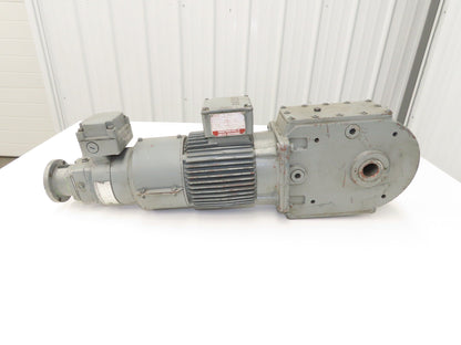 Bauer NPK830CFG00-111/200T-B-S Brake Gearmotor 165rpm 18:1 750W 85V w/Tacho