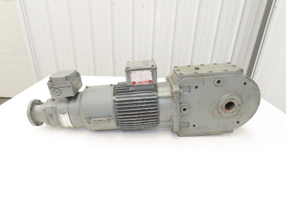 Bauer NPK830CFG00-111/200T-B-S Brake Gearmotor 165rpm 18:1 750W 85V w/Tacho