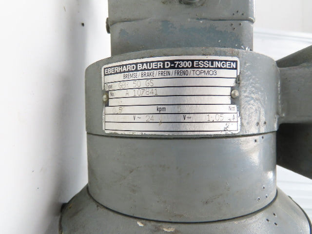 Bauer NPK830CFG00-111/200T-B-S Brake Gearmotor 165rpm 18:1 750W 85V w/Tacho