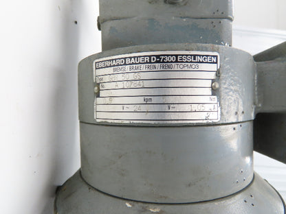 Bauer NPK830CFG00-111/200T-B-S Brake Gearmotor 165rpm 18:1 750W 85V w/Tacho