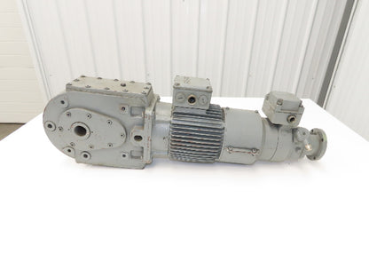 Bauer NPK830CFG00-111/200T-B-S Brake Gearmotor 165rpm 18:1 750W 85V w/Tacho