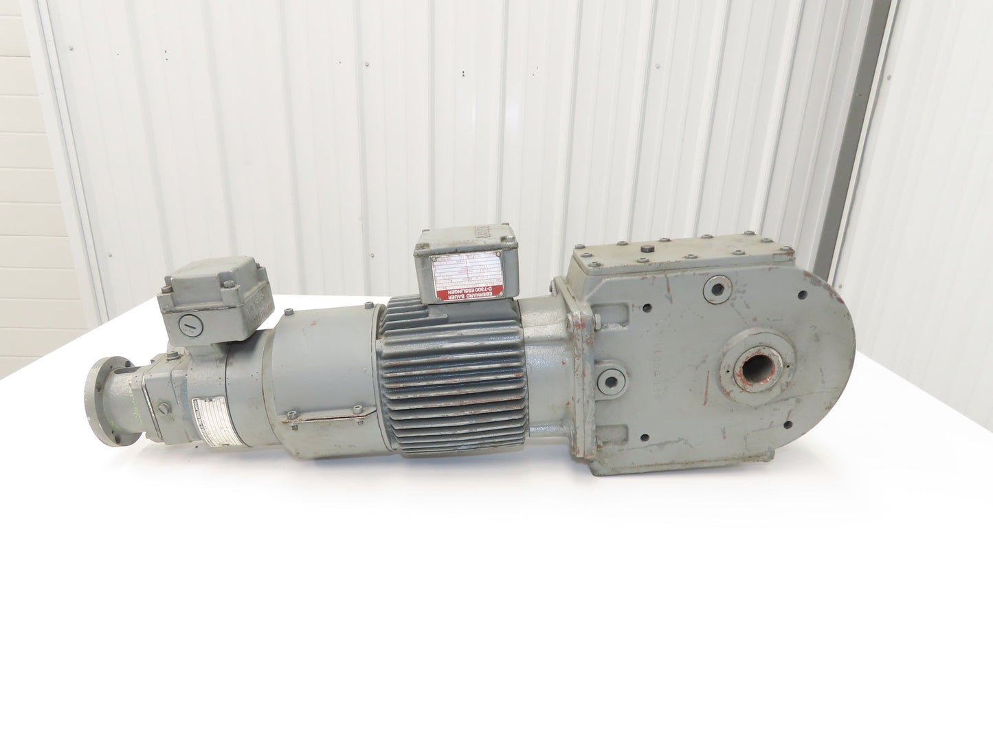 Bauer NPK830CFG00-111/200T-B-S Brake Gearmotor 165rpm 18:1 750W 85V w/Tacho