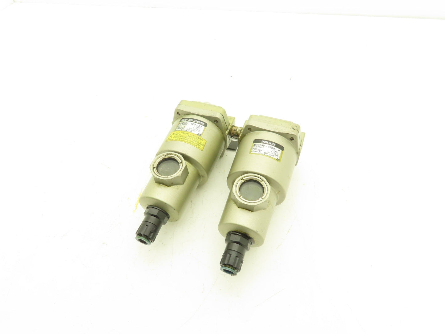 SMC AMG250-02BD-R Micro Mist Separator Drain Catch Assembly 1/4" NPT 145 psi