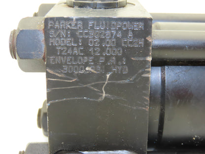Parker CC2HT24AC Hydraulic Cylinder 2" Bore 12" Stroke 3000psi