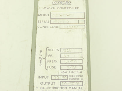 Foxboro H11A3/33A4 62H-4E-OH M/62H HMI Control Station 0 To 50 Dial