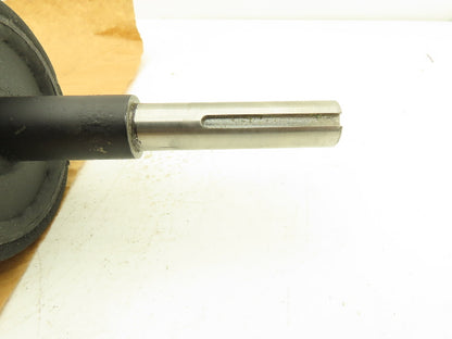 Stretch Film Shrink Wrap Roller Padded Rubber Coated Roller 4"x 21" Black