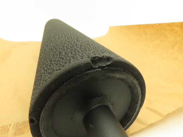 Stretch Film Shrink Wrap Roller Padded Rubber Coated Roller 4"x 21" Black