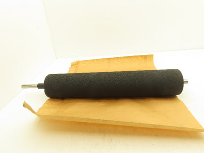 Stretch Film Shrink Wrap Roller Padded Rubber Coated Roller 4"x 21" Black