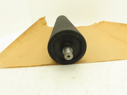 Stretch Film Shrink Wrap Roller Padded Rubber Coated Roller 4"x 21" Black