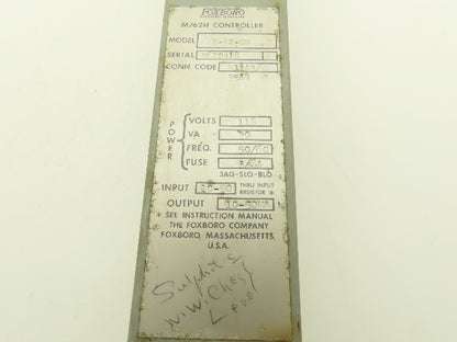 Foxboro H11A3/33A4 62H-4E-OH M/62H HMI Control Station 0 To 100 Dial