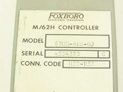 Foxboro H33-R52 62HM-4ES-OJ M/62H HMI Control Station 0 To 50 Dial