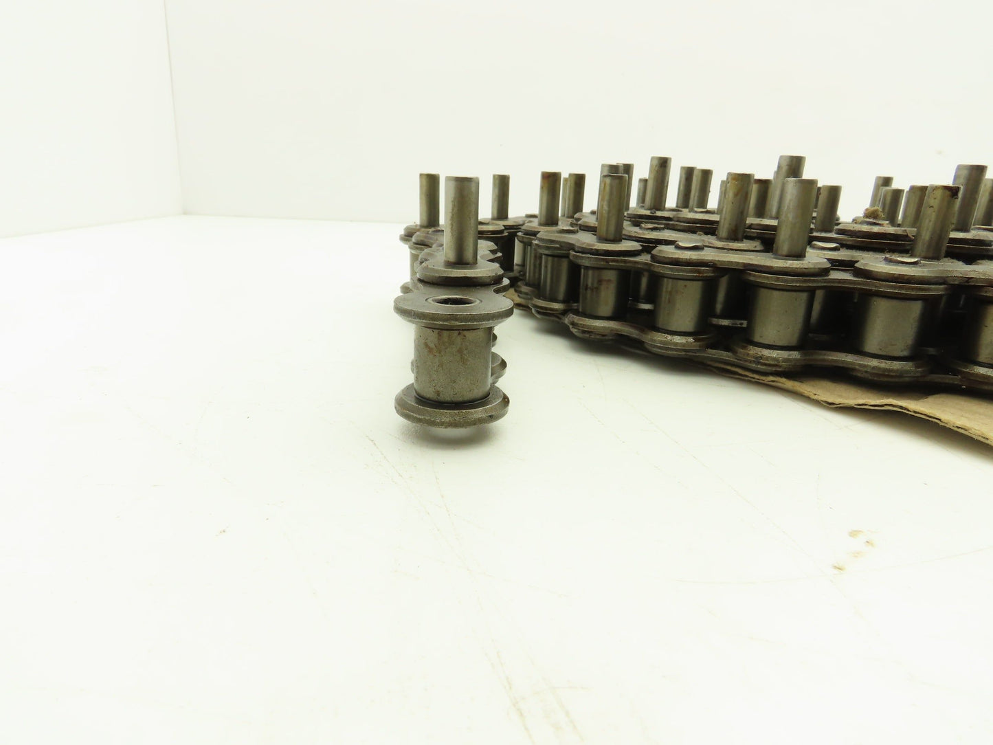 Diamond Roller Chain #100 Riveted E1 Pin Attachment 10' Single Strand 1.25"Pitch