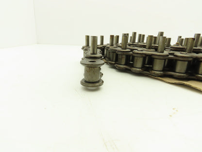 Diamond Roller Chain #100 Riveted E1 Pin Attachment 10' Single Strand 1.25"Pitch