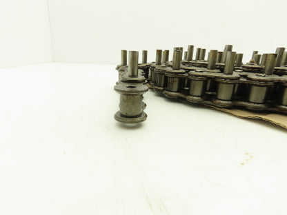 Diamond Roller Chain #100 Riveted E1 Pin Attachment 10' Single Strand 1.25"Pitch