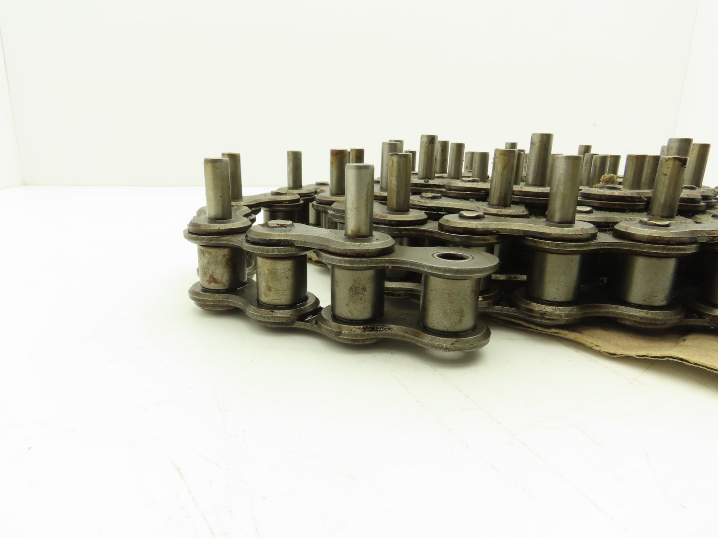 Diamond Roller Chain #100 Riveted E1 Pin Attachment 10' Single Strand 1.25"Pitch