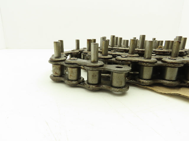 Diamond Roller Chain #100 Riveted E1 Pin Attachment 10' Single Strand 1.25"Pitch