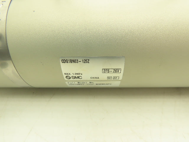 SMC CDG1BN63-125Z Round Pneumatic Air Cylinder 63mm Bore 125mm Stroke 145psi