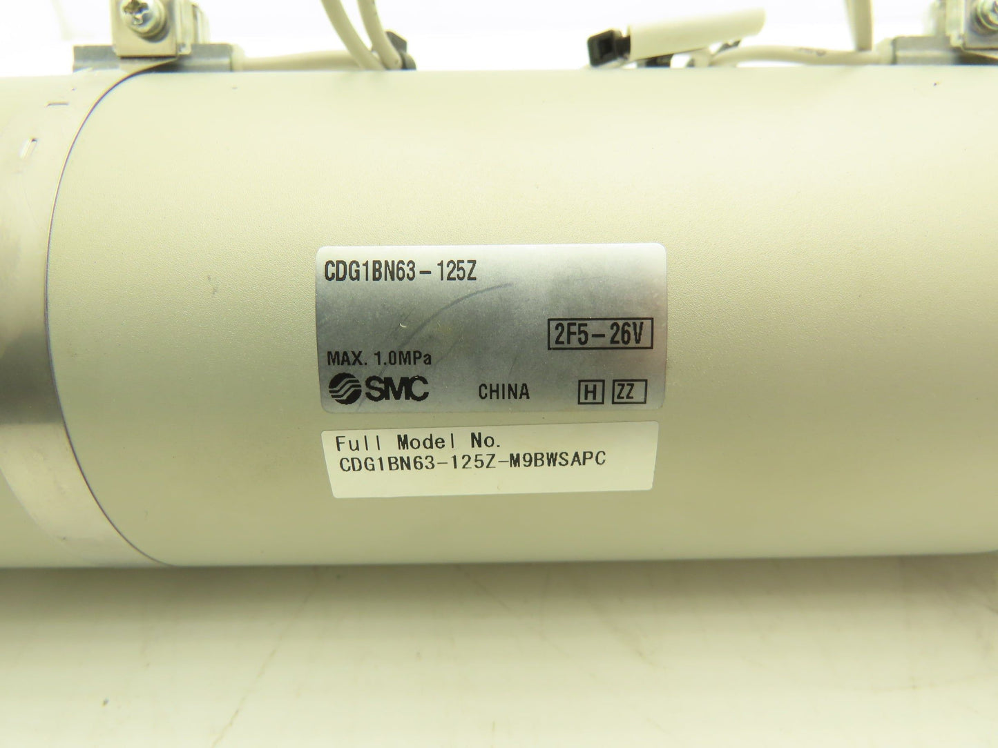 SMC CDG1BN63-125Z Round Pneumatic Air Cylinder 63mm Bore 125mm Stroke 145psi