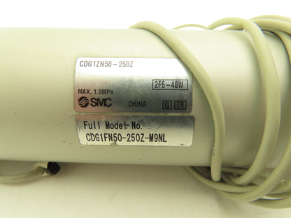 SMC CDG1ZN50-250Z Round Pneumatic Air Cylinder 63mm Bore 250mm Stroke 145psi