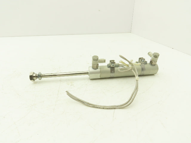 SMC MGGLB20-75-M9BL Round Pneumatic Air Cylinder 20mm Bore 75mm Stroke 145psi